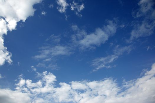 Sky with clouds. Natural light and colors