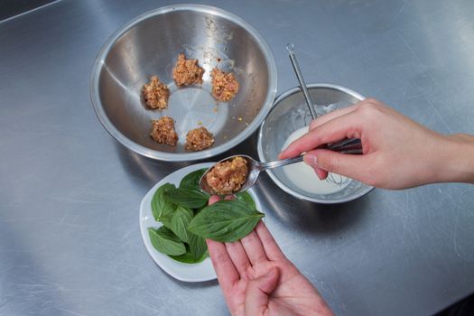 How to make Pork fried dough.