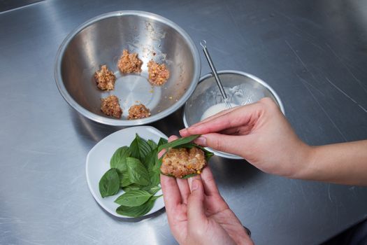 How to make Pork fried dough.