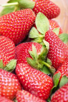 Fresh strawberry. Close-up colorful photo