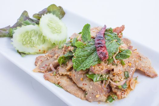 Spicy pork is food thailand
