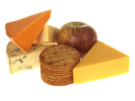 Cheese and Biscuits with Fruit