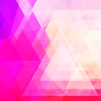 Abstract neon colorful triangle pattern background. Vector. 