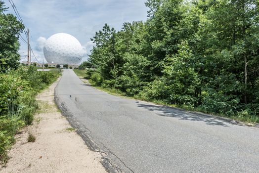 WESTFORD, MASSACHUSETTS - JULY 16: Haystack Observatory, an astronomy observatory owned by Massachusetts Institute of Technology. in Westford MA USA, on July 16, 2013.