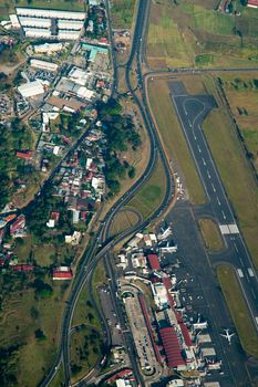Aerial view of San Jose, Costa Rica.