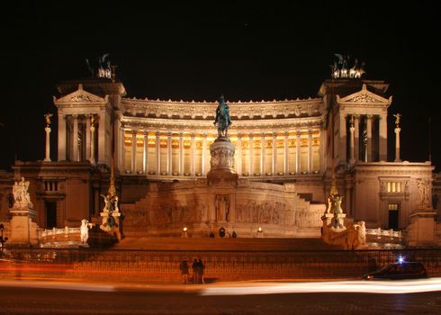 Altare della Patria or Monumento Nazionale a Vittorio Emanuele II (National Monument to Victor Emmanuel II) in Rome, Italy.