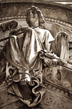 Statue of an Angel in the Cementerio de La Recoleta, Recoleta, Buenos Aires, Argentina