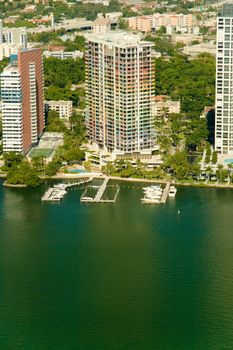 Apartment buildings in Miami Florida.