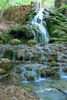 Waterfall, Grand Canyon of Crimea, Crimea, Ukraine.