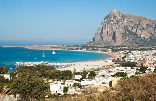 Beautiful View of San Vito Lo Capo town in Sicily
