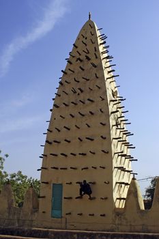 Mosque of Bobo Dioulasso in Burkina Faso in West Africa.