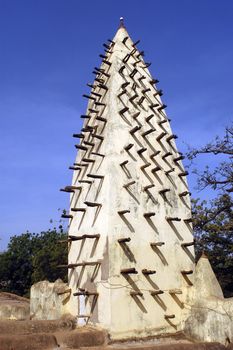 Mosque of Bobo Dioulasso in Burkina Faso in West Africa.