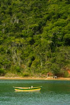 Boat in the sea, Buzios, Rio De Janeiro, Brazil