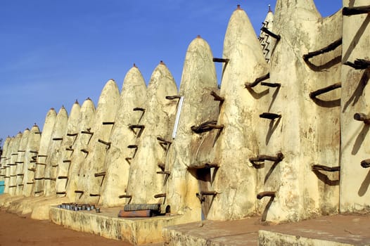 Mosque of Bobo Dioulasso in Burkina Faso in West Africa.