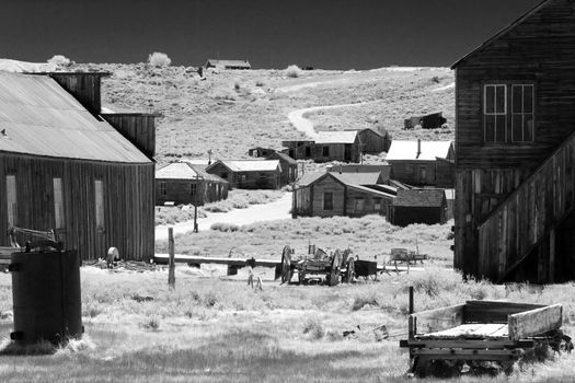 Abandoned gold mining ghost town, Bodie State Historic Park, California, U.S.A.