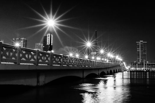 Bridge across the Atlantic ocean, Miami, Miami-Dade County, Florida, USA