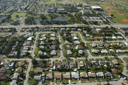 Aerial view of Miami, Florida, USA