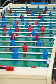 Table football game also known as foosball. maxi table