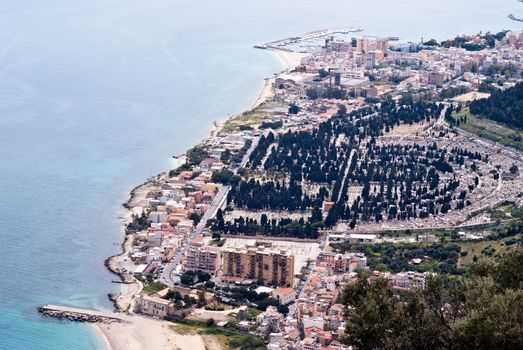 Panoramic aeral view of Palermo- Sicily