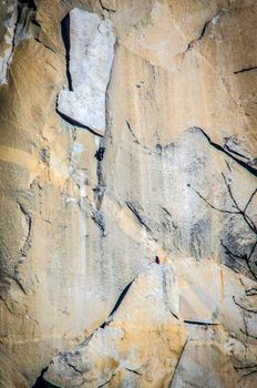 Climbers at El Capitan, Yosemite Valley, Yosemite National Park, California, USA