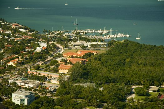 Aerial view of a coastal city, Miami, Miami-Dade County, Florida, USA