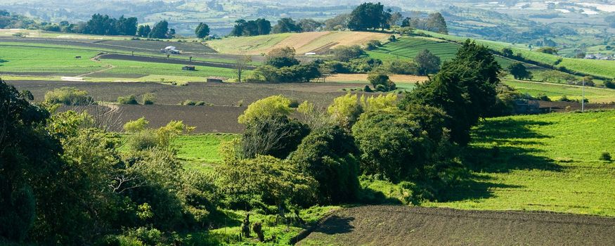 Landscape in the countryside of Costa Rica.