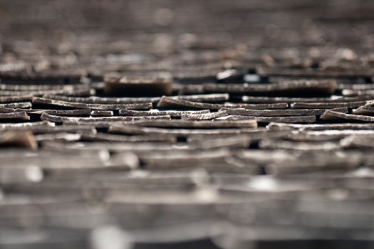 Details of tiles, Bodie Ghost Town, Bodie State Historic Park, Mono County, California, USA