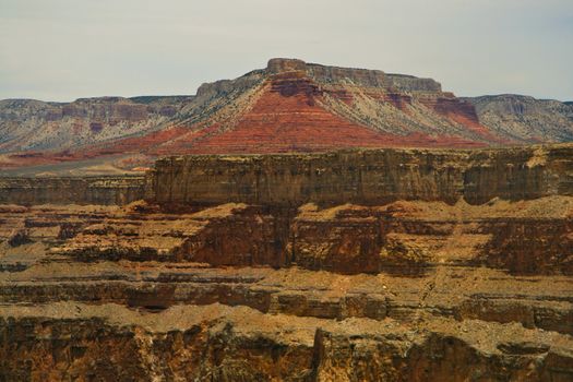 Aerial view of Rock formations in Grand Canyon, Grand Canyon National Park, Arizona, USA