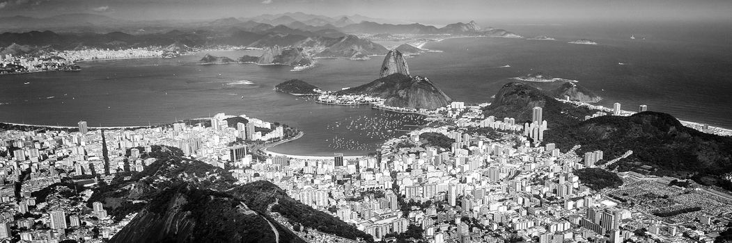 Buildings at the waterfront, Guanabara Bay, Rio De Janeiro, Brazil