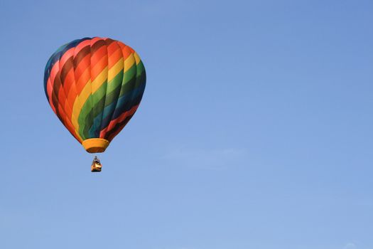 Low angle view of a hot air balloon in Sunrise Hot Air Balloon Race, Miami, Miami-Dade County, Florida, USA