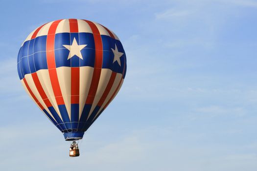 Low angle view of a hot air balloon in Sunrise Hot Air Balloon Race, Miami, Miami-Dade County, Florida, USA