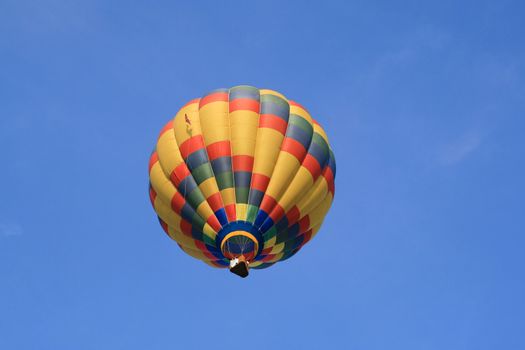 Low angle view of a hot air balloon in Sunrise Hot Air Balloon Race, Miami, Miami-Dade County, Florida, USA