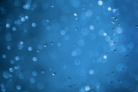 blue background with bubbles in white pattern