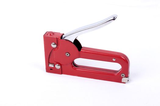 Construction stapler isolated on a white background