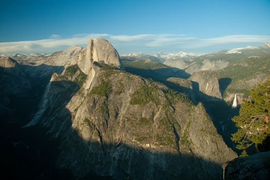 Rock formations in a valley from Glacier Point, Yosemite Valley, Yosemite National Park, California, USA