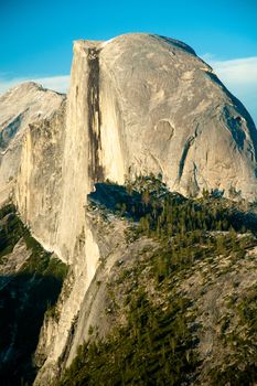 Rock formations in a valley from Glacier Point, Yosemite Valley, Yosemite National Park, California, USA