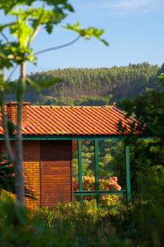 Rustic farmhouse in a field, Brazil