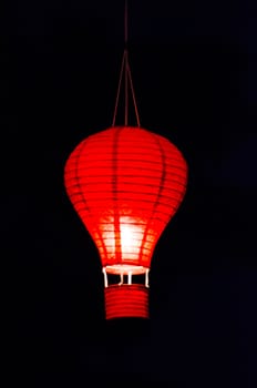 CHIANG MAI - DECEMBER 7: Mini balloon, decorated with colorful lights on display at The Thailand International Balloon Festival 2013 on December 7, 2013 in Chiang Mai, Thailand.