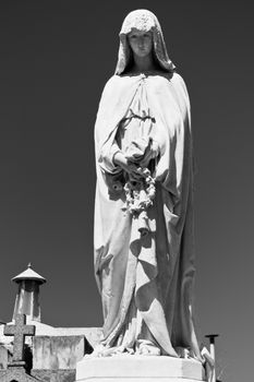 Statue in the Cementerio de La Recoleta, Recoleta, Buenos Aires, Argentina