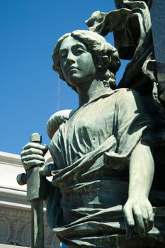 Statue in the Cementerio de La Recoleta, Recoleta, Buenos Aires, Argentina