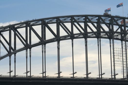 Details of Sydney Harbour Bridge, Sydney Harbor, Sydney, New South Wales, Australia