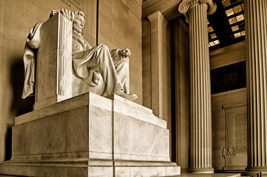 The Lincoln Memorial in Washington, DC.