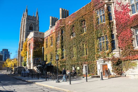 TORONTO, ON, CANADA - SEPTEMBER 10: Trinity College at University of Toronto, in Toronto, ON, on September 10, 2013. 