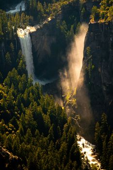 View from the Glacier Point, in Yosemite National Park, USA