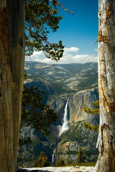 A view from the Sentinel Dome in Yosemite National Park, California.