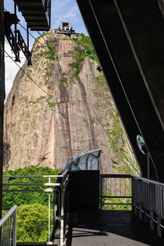 Sugarloaf Mountain is a peak at the mouth of Guanabara Bay situated in Rio de Janeiro, Brazil