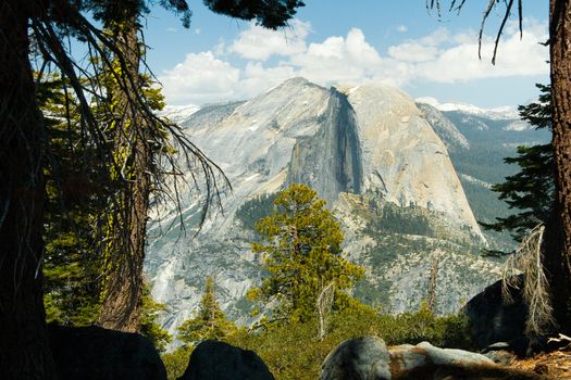 A view from the Sentinel Dome in Yosemite, California, USA.