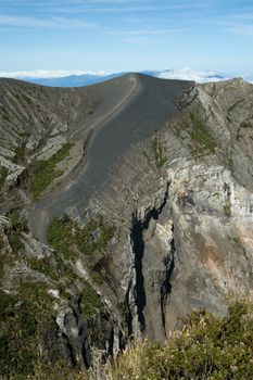 High angle view of a volcano, Irazu, Irazu Volcano National Park, Costa Rica