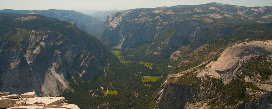 Scenic view of landscape of Yosemite National Park, California, U.S.A.