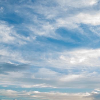 View white cloud with blue sky background